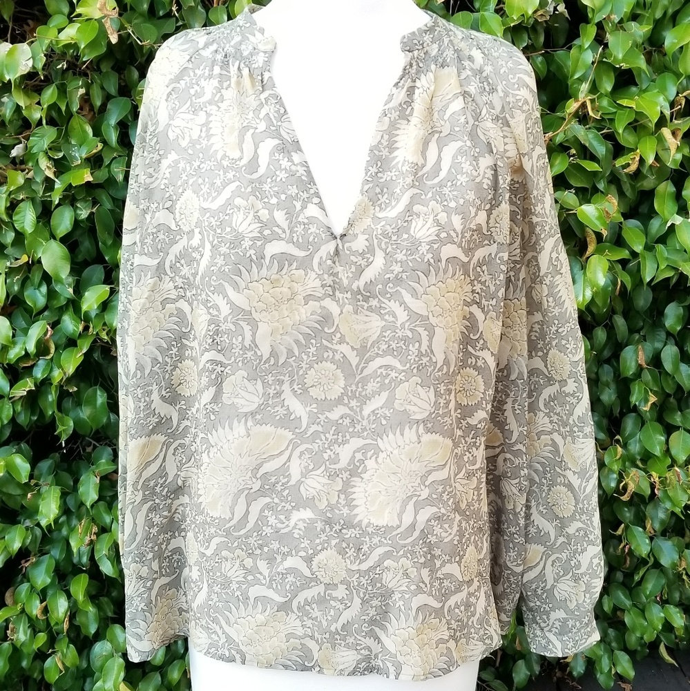 Vince silk shirt size small